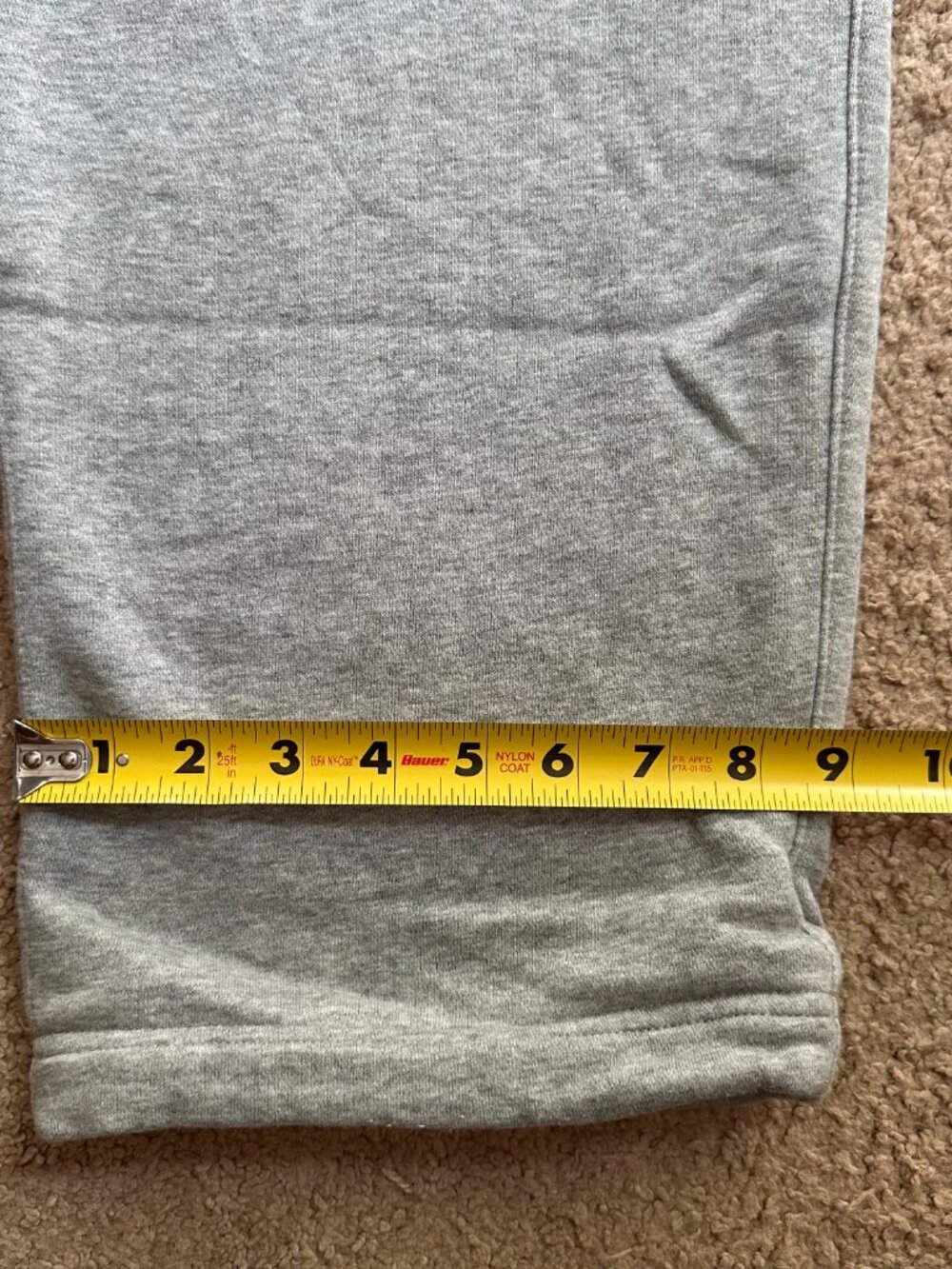 Nike Sweatpants Mens Medium (32x30) Straight Leg Grey Pockets Mid Rise - Picture 12 of 14